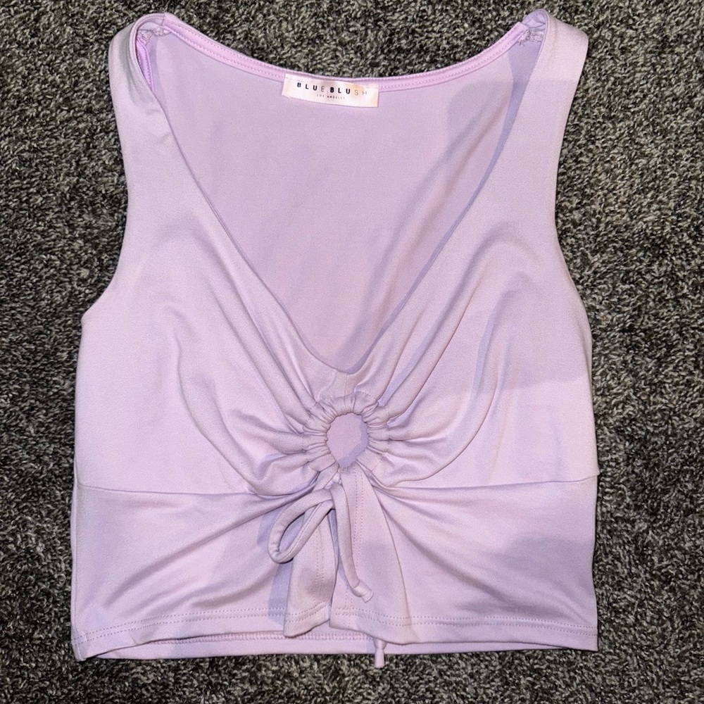 Blue blush top